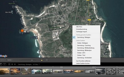 Die Lightroom Quellenanzeige