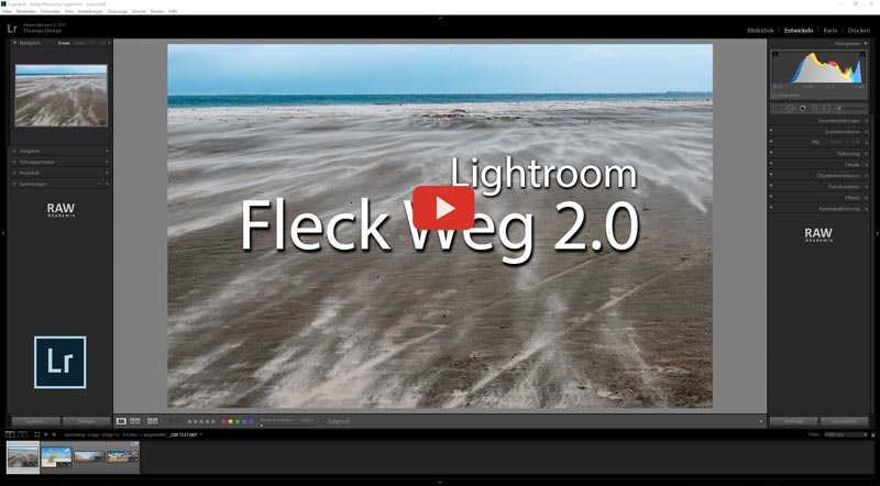 Lightroom to go: Lightroom Fleck Weg 2.0